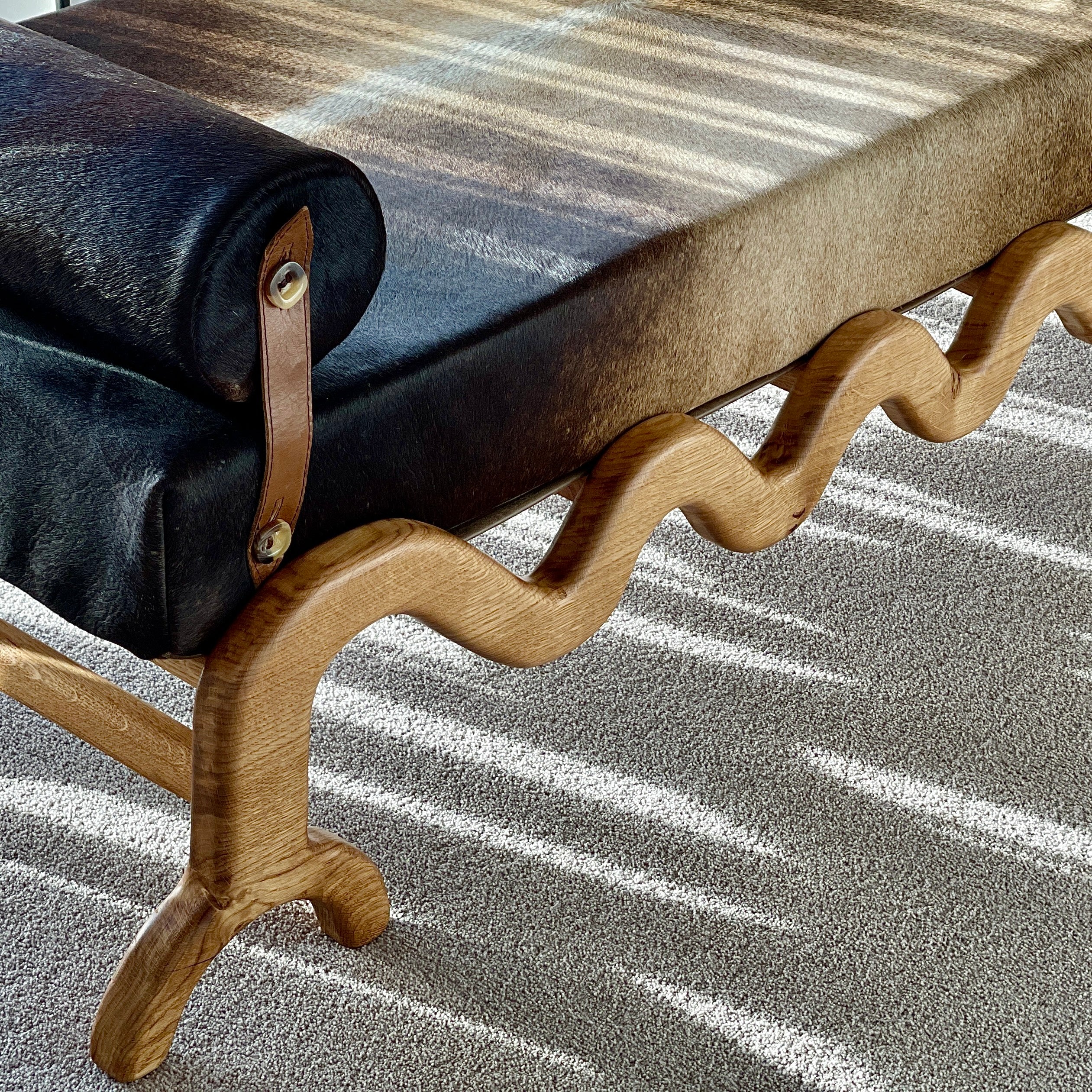 Sunday Daybed Oak in Hide Leather