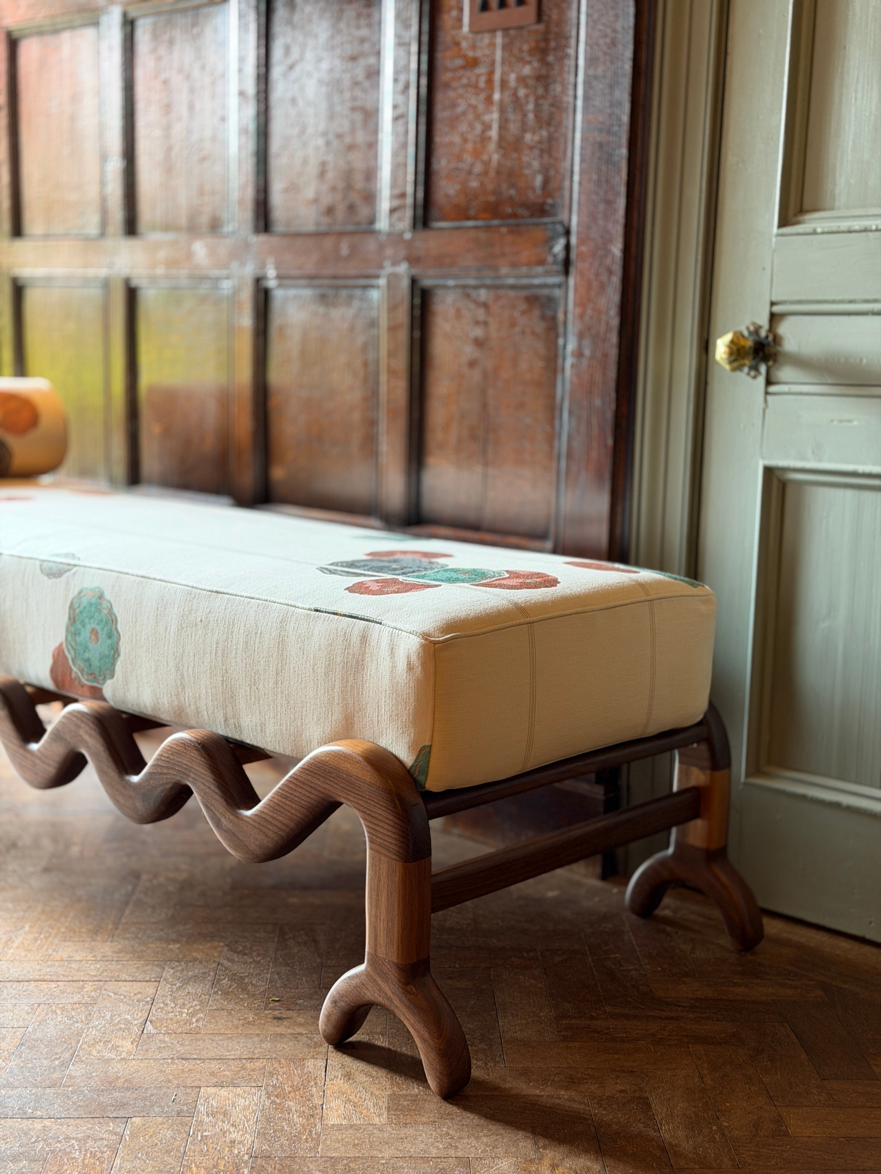 Sunday Daybed Walnut in Dedar Milano Kiku